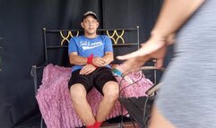 Roxan tickles her lover's feet (3)