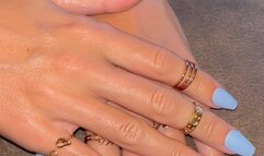 Hand Fetish - Long Fingers Nails Model