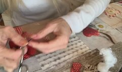 ASMR FETISH DARK RED POLISH NAILS Harley takes care of her hands, treats her nails, cuts the files and puts on fetish nail polish