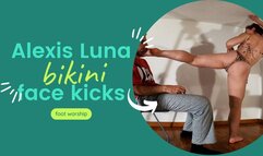 Alexis Luna bikini face kicks foot worship