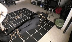 Mistress Evil Red 'slave as human carpet for dirty feet WMV version