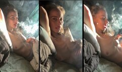 POV waking up to your chain smoking girlfriend