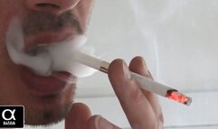 Smoking St Moritz menthol closeup