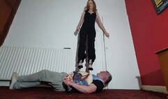 Danielle Cat Suit & Shoes Trampling & Jumping 2 FLOOR CAM