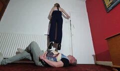 Danielle Cat Suit & Shoes Trampling & Jumping 3 FLOOR CAM (4K)