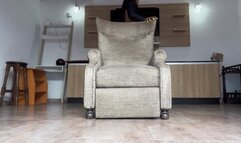 Balbina Big legs JOI Goddess in leather and high heels