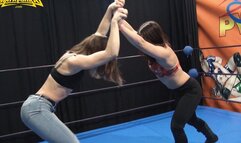 Asgerda vs IronGirl - Female Pro Wrestling Foot Domination Fight - FullHD