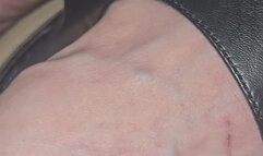 Pink pedicure Black heels