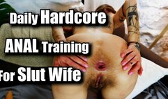 Weekly anal training of anal slut