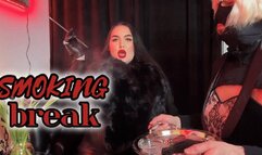 Smoking break with my slave - [FHD MOV]