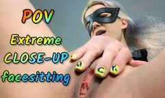 CLOSE-UP: POV Extreme CLOSE-UP facesitting(1080p)