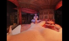 DAEMON GIRL: a Succubus gives you a Footjob VR 3D