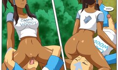 Bending Break beyond : Korra X Aang Fuck by the Lake