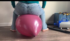 Big Booty Balloon Sit Pop in Jeans