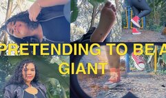 Pretending to be a GIANT - 4k New giantess Goddess Catarina