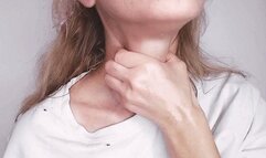 Self-satisfaction and rough play with my neck