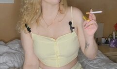Faith smokes 120's in (Part 3) of the 'When I started smoking' series 'What I did with the first pack I bought'