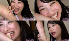 Miki Sunohara - Beautiful Doctor bites her assistant with all her might in an experiment to demonstrate the strength of her biting power