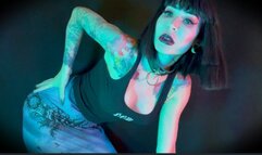 Cruel Gothic CBT JOI instructions - emotional blackmail, cock and ball torment