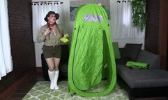 Safari Tour Guide Gets Stuck In A Tent! wmv