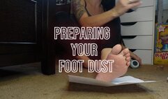 Your mouth waters as I shave the dry skin from My Feet