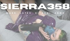 Latex Clad Leela Lapin Dons a Sierra 358 and Masturbates