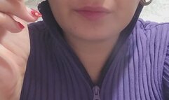 Anna Sparkle is making the best cought and nose exhales