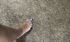 Foot Domination - teenie is Punished by Giantess Giant Sole for Delivering Giantess Package Late, femdom, giantess, shrinking fetish  4k