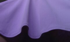 Lilac Satin Panty Upskirt & Scissorhold