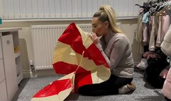 Swim ring mouth inflation