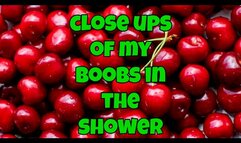 a nice hot shower for my tits