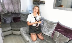 Jennifer Schoolgirl Face Sitting (4K)