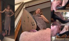 GABRIELLA - Your tongue is my doormat! 11 - Shoe worship, heel sucking, shoe gagging, tongue crushing under shoe