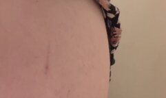 Emptying myself at a gas station