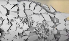 Giantess special effects - giantess destroys tiny human studio apartment 4k, shrinking fetish, crush, foot domination  4k