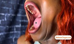 Yawning so hard her jaws hurt