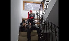 Mistress Andreea and Faith - JOI with her new courier slave - part 2