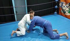Fem judo champ wrestles in gi
