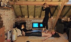 The eye accident -Lena- [Insane clip] (full body perspective)