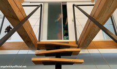 Masturbation on stairs