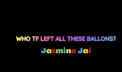 Goddess Aspen Aires & Mistress Jasmin Jai Find A Gaggle Of Balloons Left Behind And Decide To Pop Them