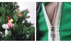 ASMR GREEN ROMPER HOLIDAY EDITION W TITS PUP TRAINING AND XMAS CAROLS