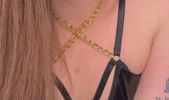 Latex Gloves & Lingerie Spitting with Cum Countdown & CEI