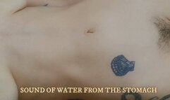 SOUND OF WATER FROM THE STOMACH