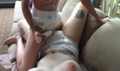 Two Diaper Girls, One Vibrator POV