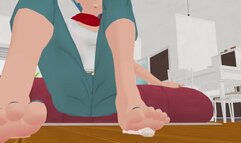Giantess Bulma Footjob
