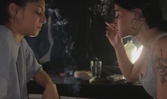 SMOKING LOVE AND HANDY NOSE EXHALE