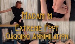 Extreme Foot Gagging Annihilation: Barefoot, brutal foot domination, and choking