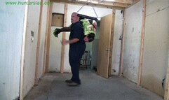 Bound in leather cords and left in an inverted hogtied (MP4 HD 14000kbps)