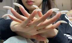 #116 - Casual long nail showing